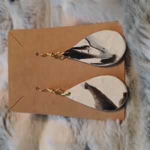 Handmade polymer clay earrings